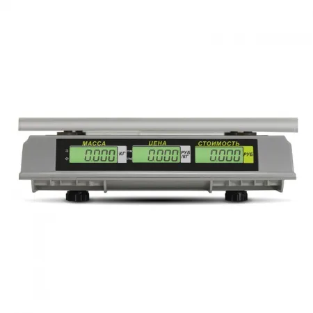 весы торговые m-er 326 ac -32.5 с акб без стойки lcd slim