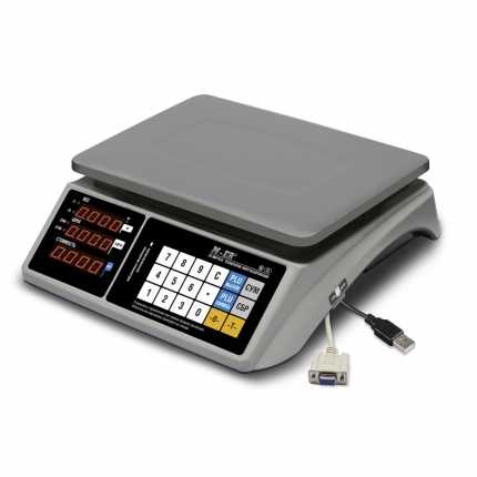 Весы торговые M-ER 328AC-32.5 LED Touch-M/ RS232,USB