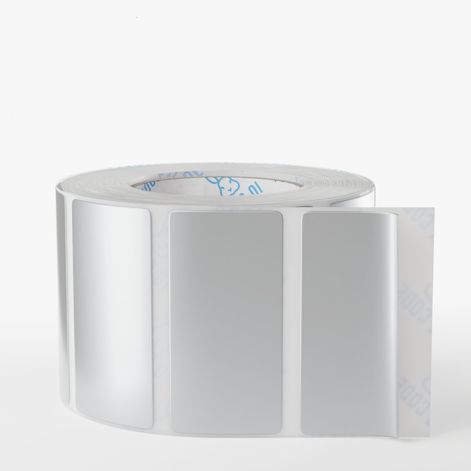 Этикетка  50х25х1000 PET matt silver