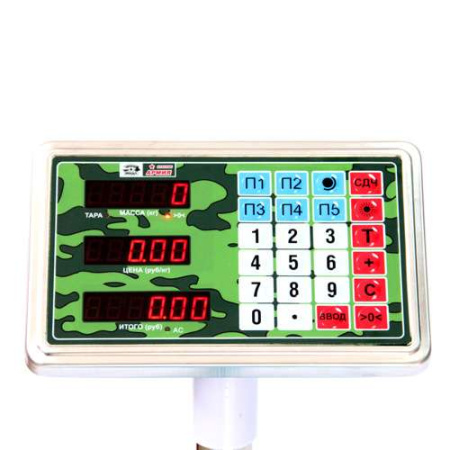 весы товарные мидл мп 150 мда ф-3 (20/50,400х500 нерж) красная армия