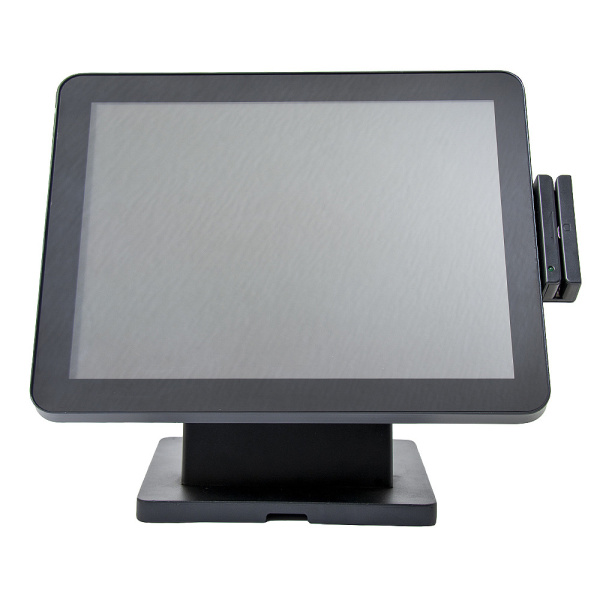 pos терминал-моноблок poscenter pos90 (15", pcap, j3455, ram 8gb, ssd m2 sata 128gb, msr) без ос