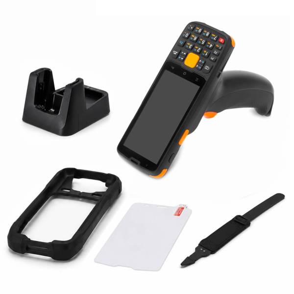 Комплект ТСД MERTECH MovFast S45 GRIP Android 11, 3GB/32GB (крейдл с перед., чехол, стекло, ремешок)