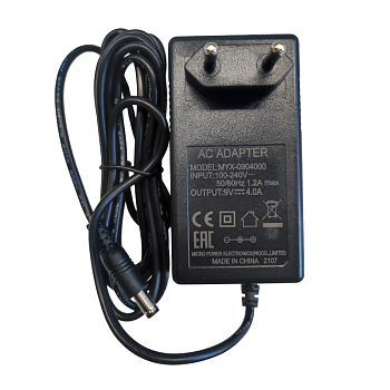 Блок питания для АТОЛ Sigma 8Ф/10Ф MYX-0904000 (9V 4A) (55635)